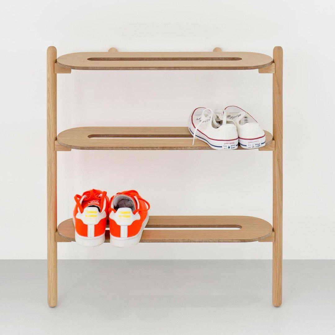 Heel Bar Shoe Tidy Oak