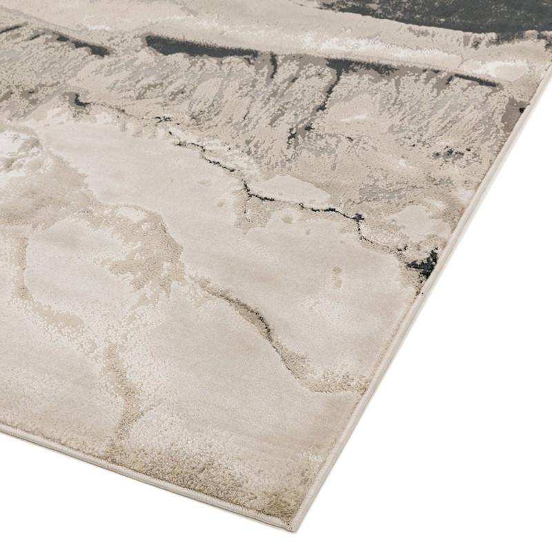 High Shine Quartz Abstract Rug