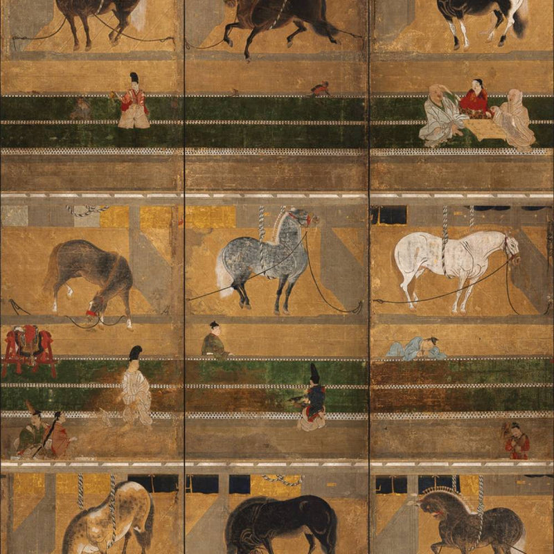Horse Stable Wallpaper - Set of 3 Rolls - MINDTHEGAP
