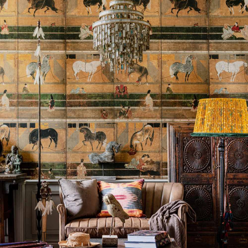 Horse Stable Wallpaper - Set of 3 Rolls - MINDTHEGAP