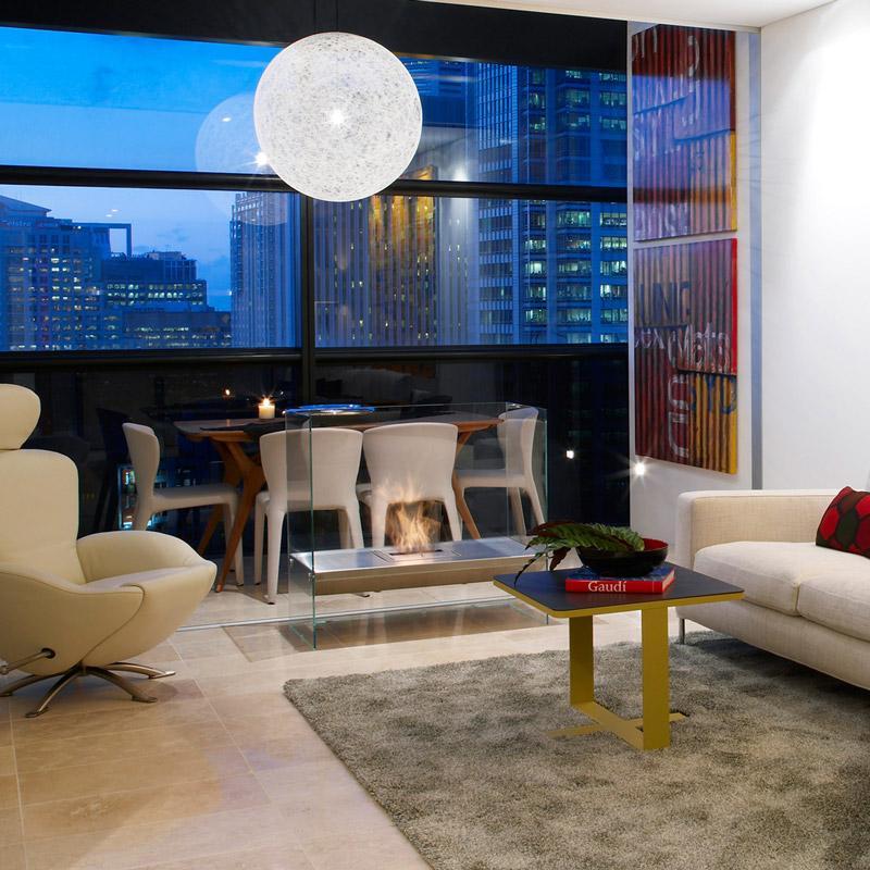 Igloo Freestanding Bioethanol Fireplace - EcoSmart Fire