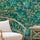 Jewel A Flutter Wallpaper - Teal and Coral - Brand Mckenzie