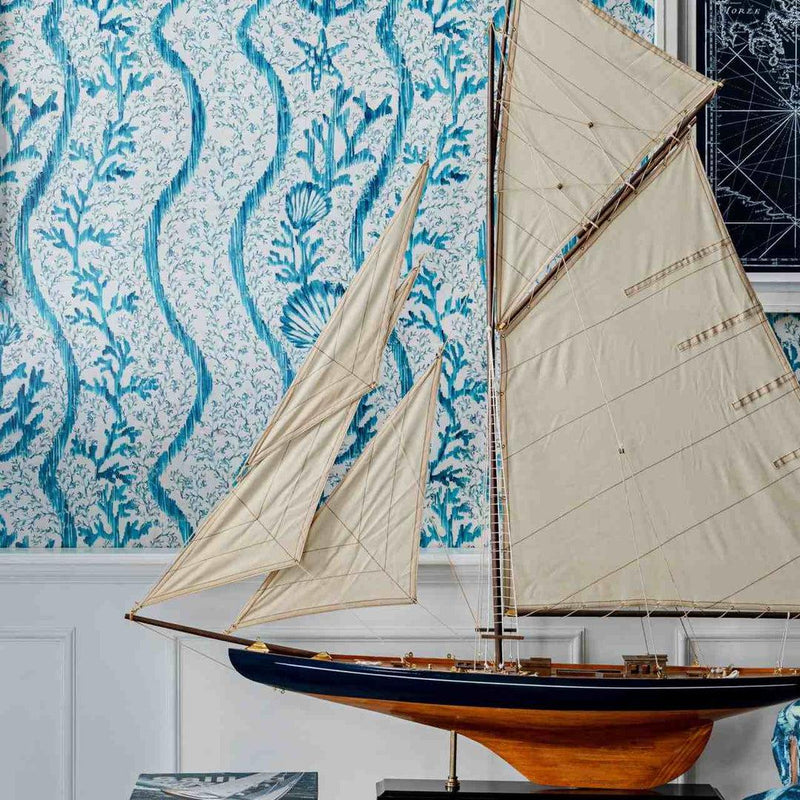 Koralion Aquamarine Wallpaper - MINDTHEGAP