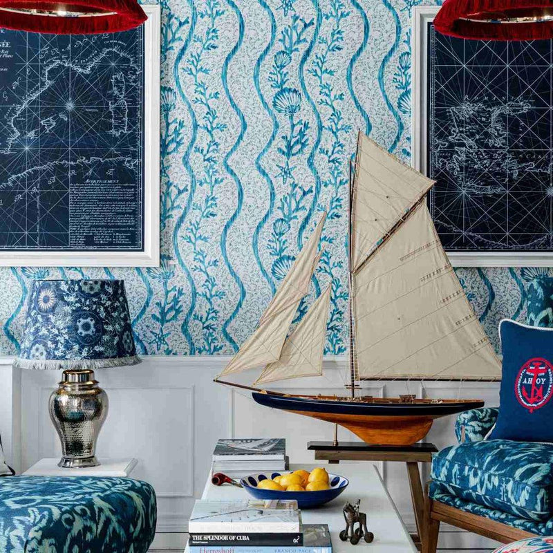 Koralion Aquamarine Wallpaper - MINDTHEGAP