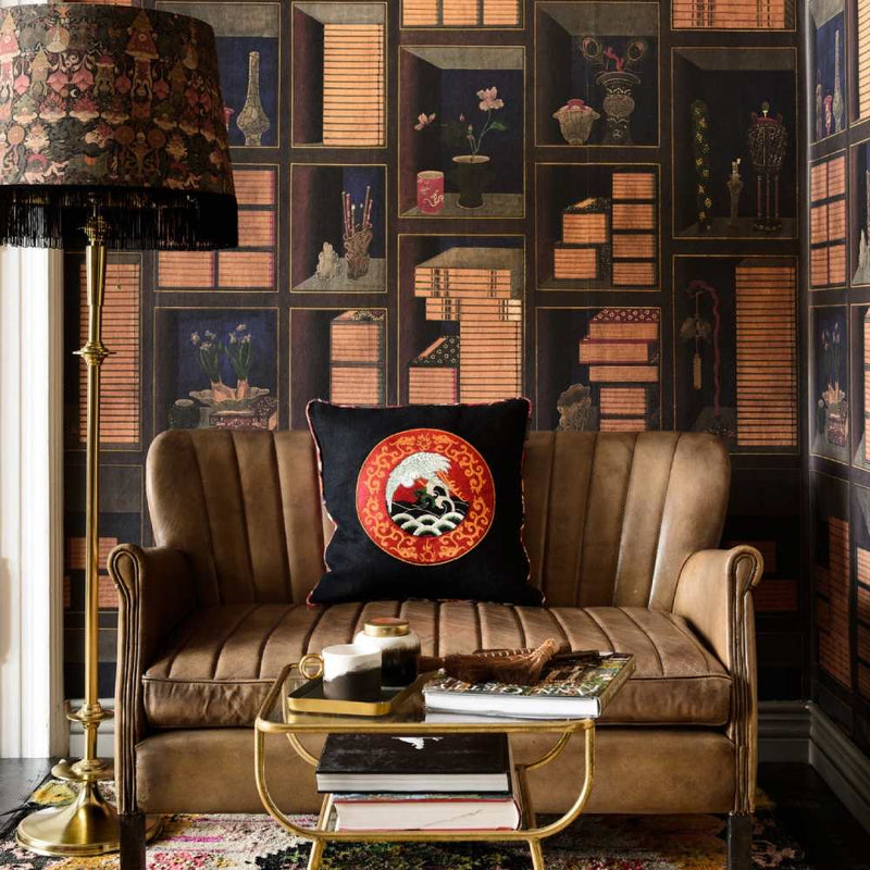 Korean Library Chromo Wallpaper - Set of 3 Rolls - MINDTHEGAP