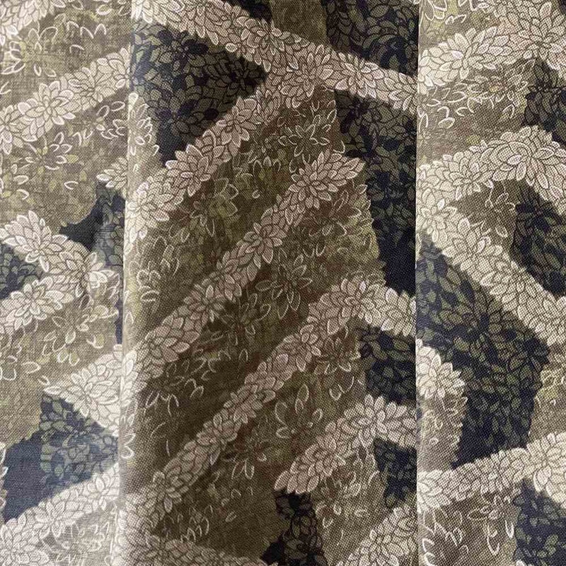Labyrinth Linen Union Fabric - Olive - Josephine Munsey