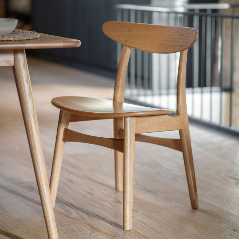 Langton Oak Dining Chairs - Pair