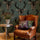 Large Stag Wallpaper - Teal - Graduate Collection