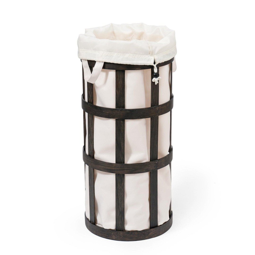 Laundry Basket Cage Dark Oak