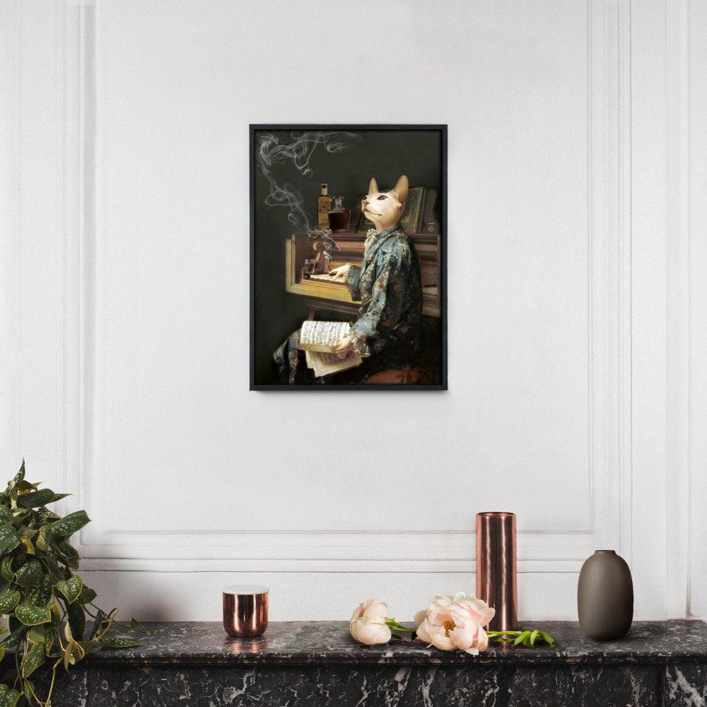 Lazy Victoire Portraits Limited Edition Framed Print - iBride – Lime Lace