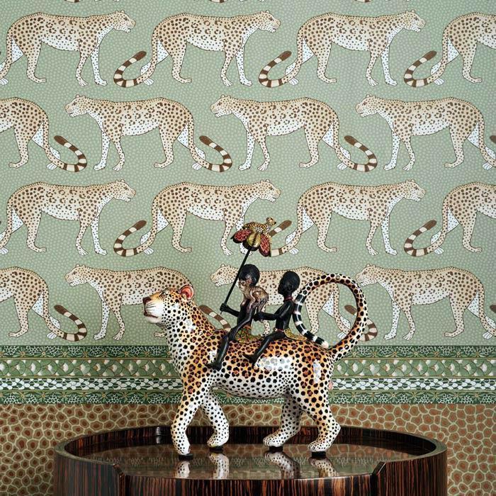 Leopard Walk Wallpaper - Ardmore Collection - Cole & Son