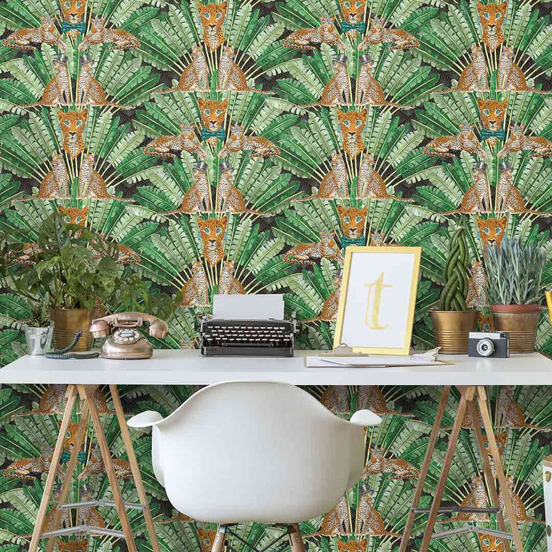 Leopard Wallpaper - Dark - Brand Mckenzie