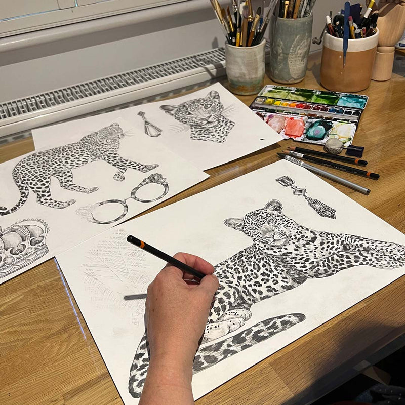 Leopard Wallpaper - Dark - Brand Mckenzie