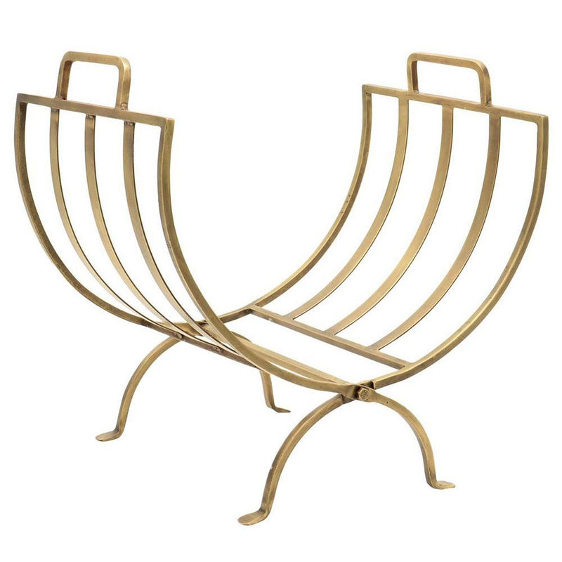 Linear Brass Log Holder