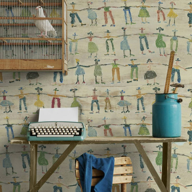 Little People Wallpaper - Set of 3 Rolls - MINDTHEGAP