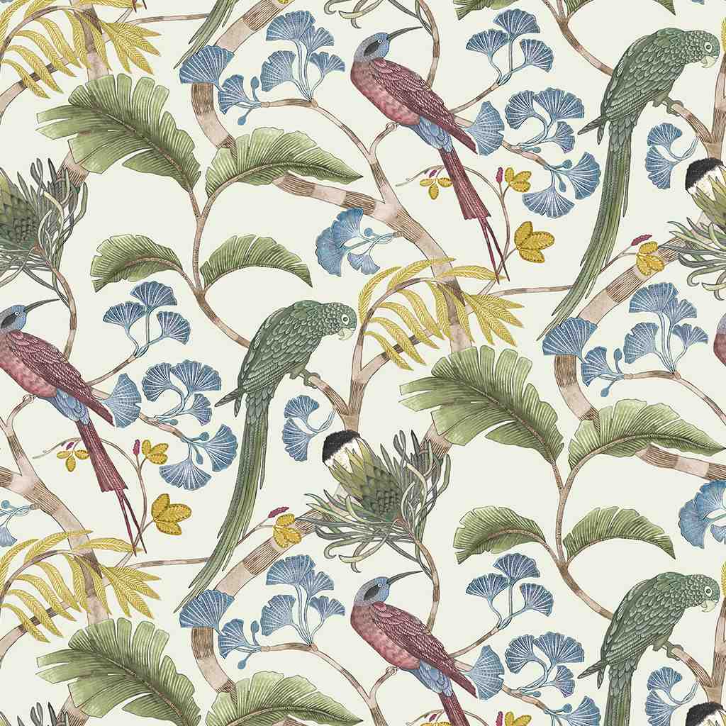 Living Branches Wallpaper- Ivory - Josephine Munsey