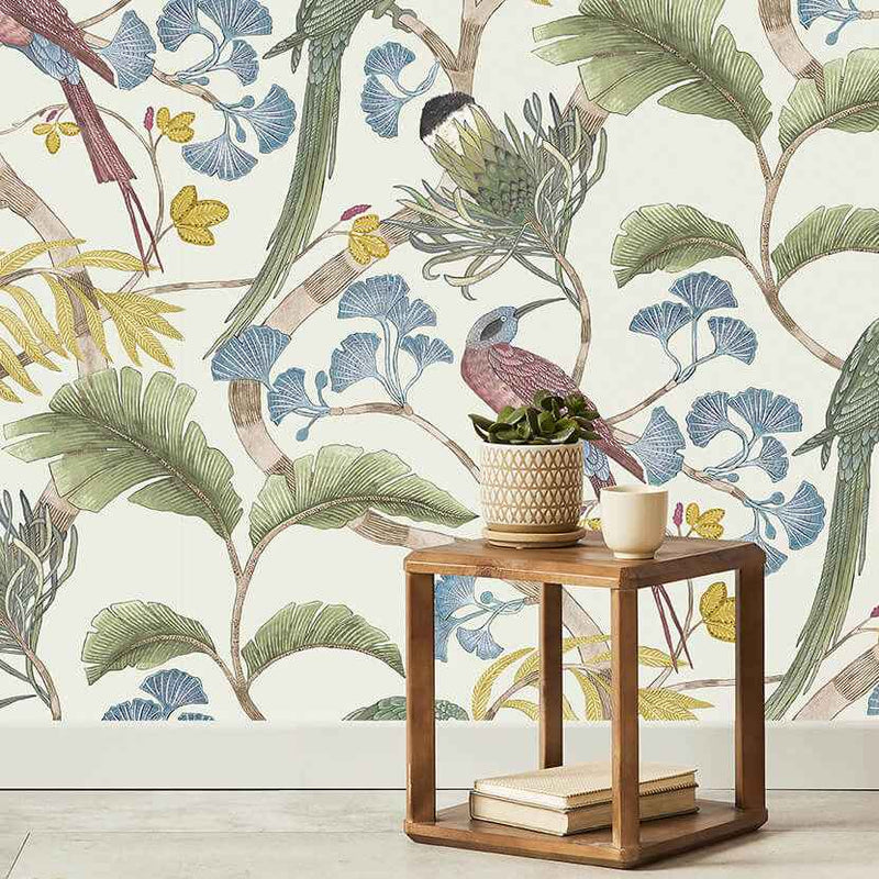 Living Branches Wallpaper- Ivory - Josephine Munsey
