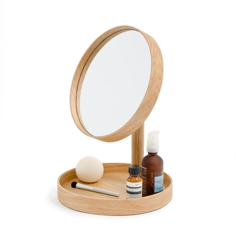 Look Magnify Mirror - Natural Oak