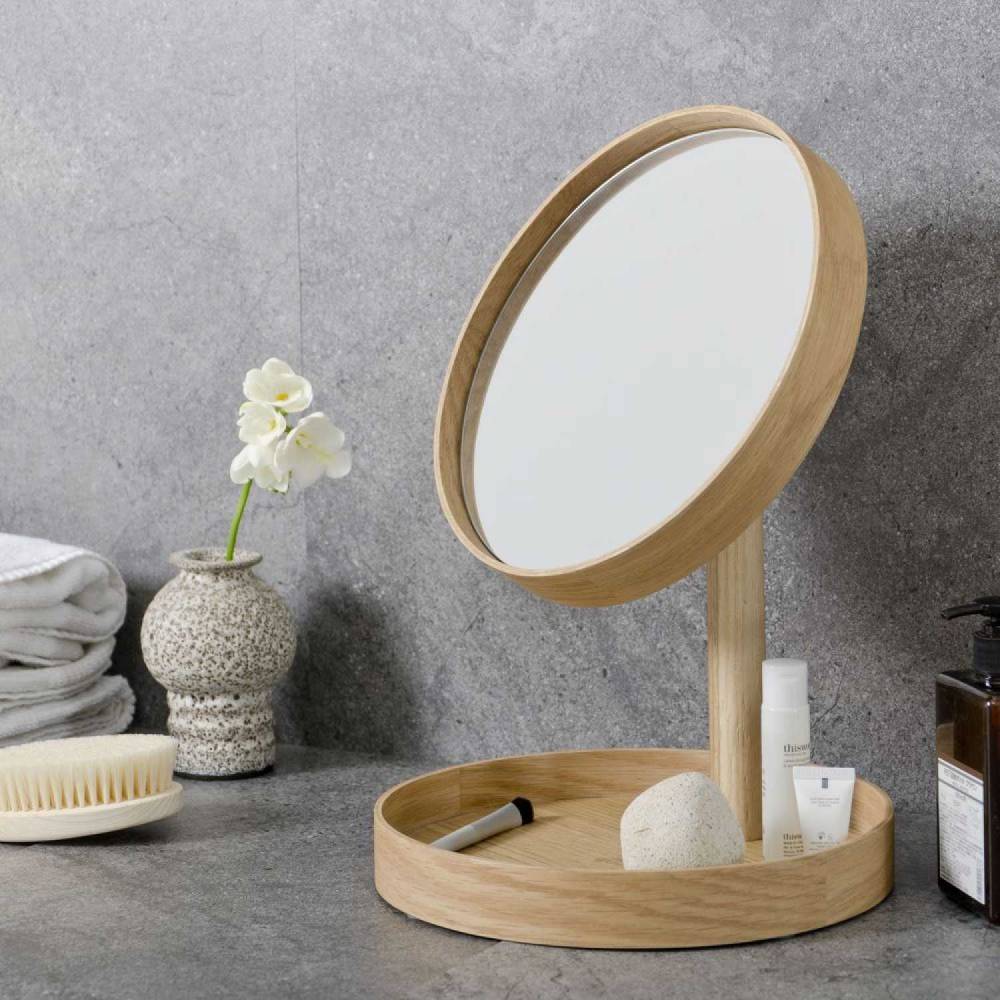 Look Magnify Mirror Oak