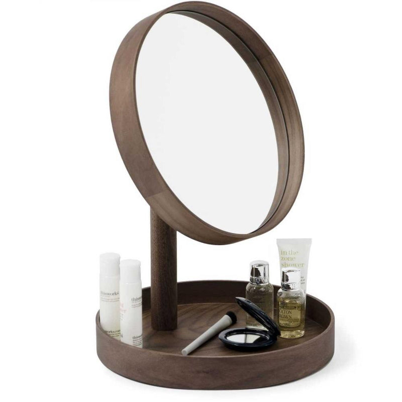 Look Magnify Mirror - Walnut