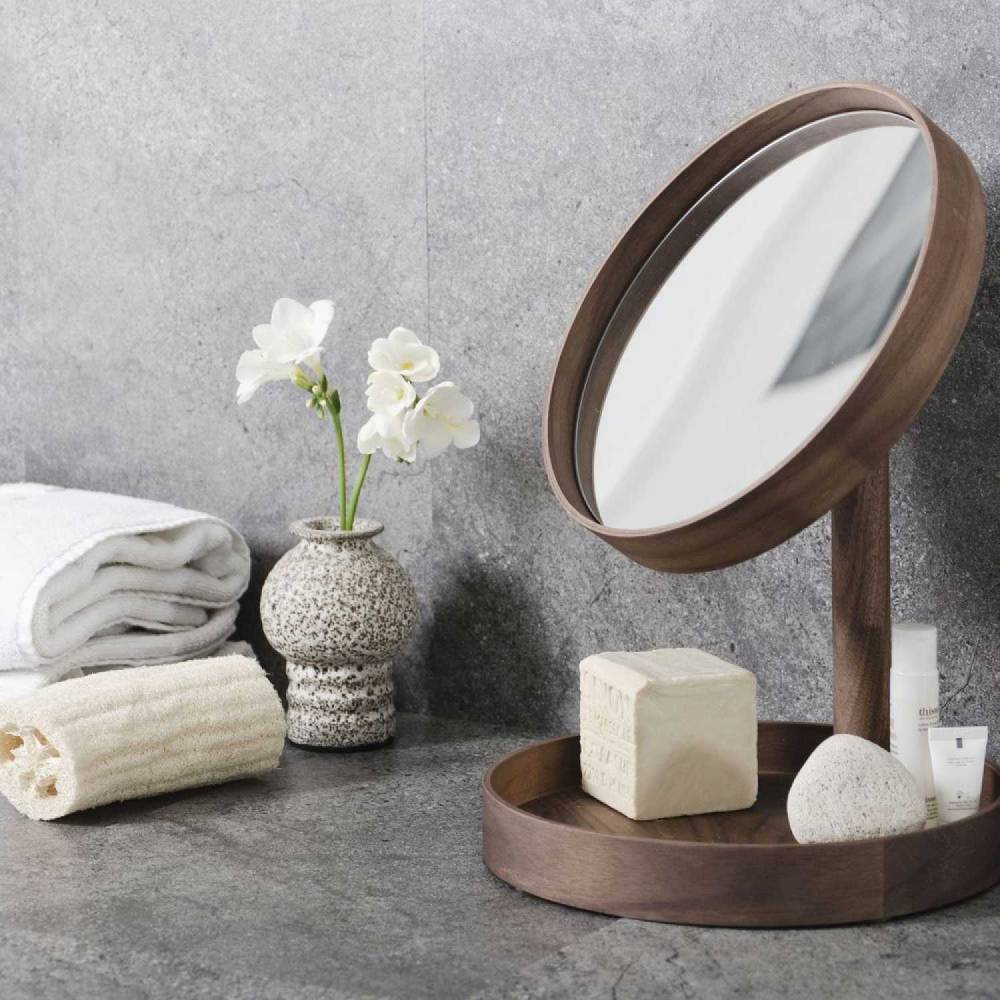 Look Magnify Mirror Walnut