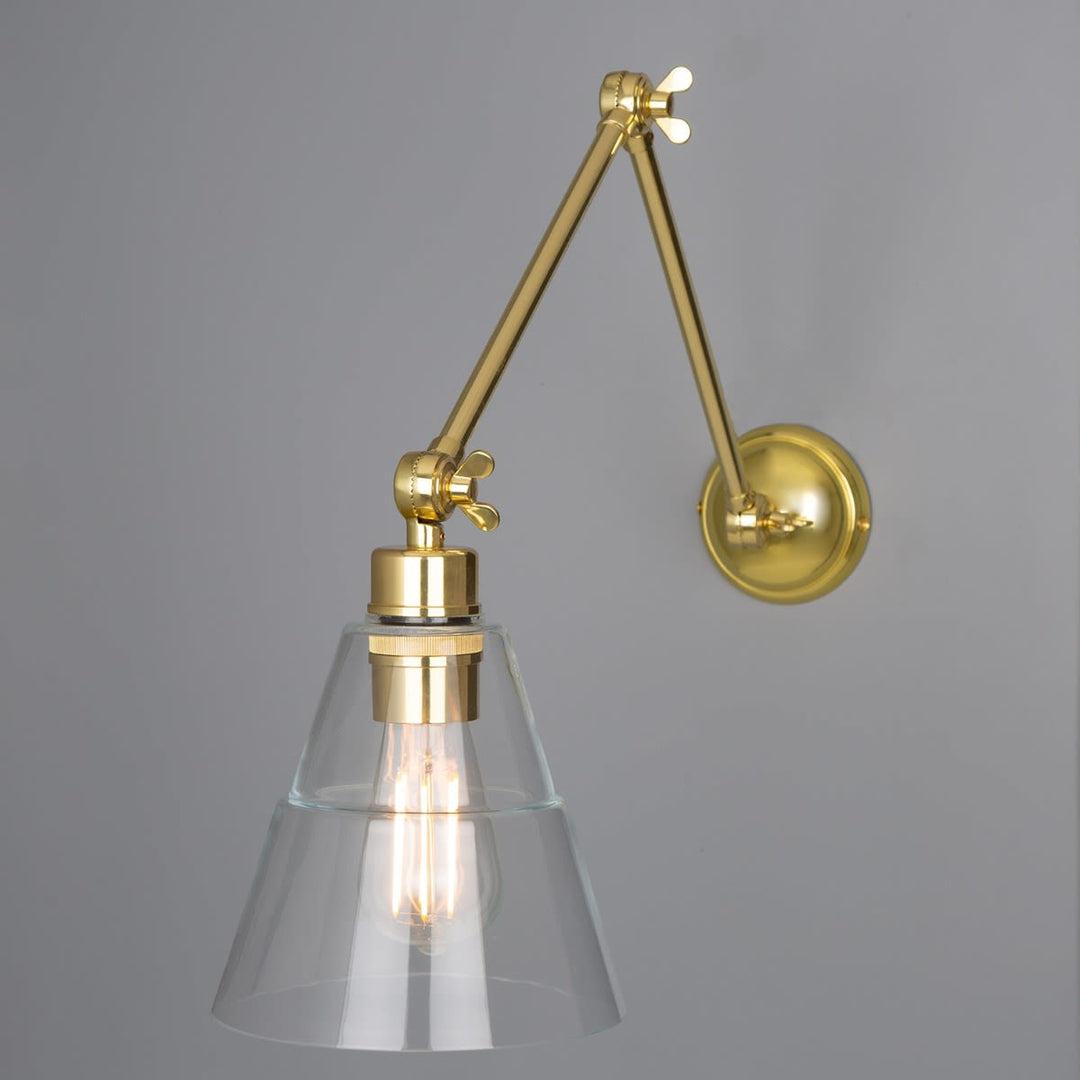 Lyx Adjustable Arm Wall Light Polished Brass