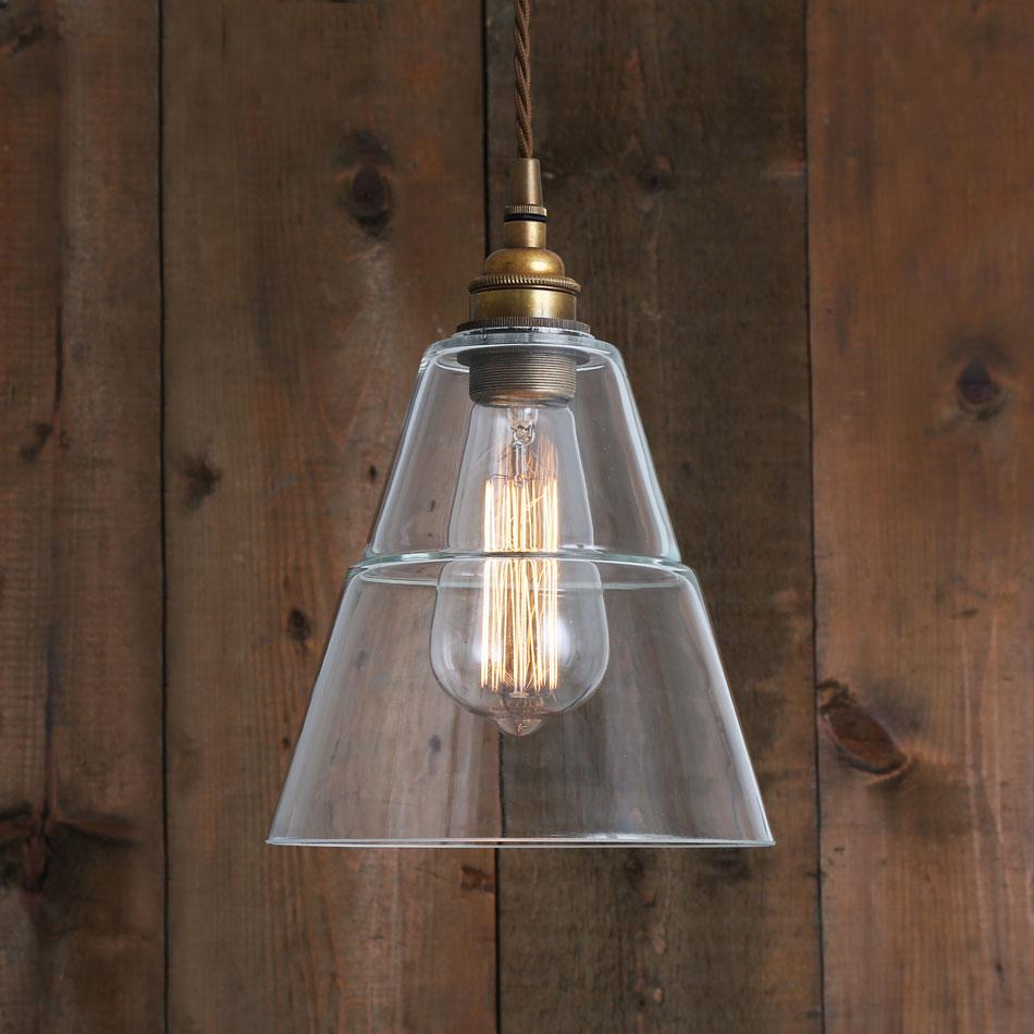 Lyx Clear Glass Pendant Light - Mullan Lighting