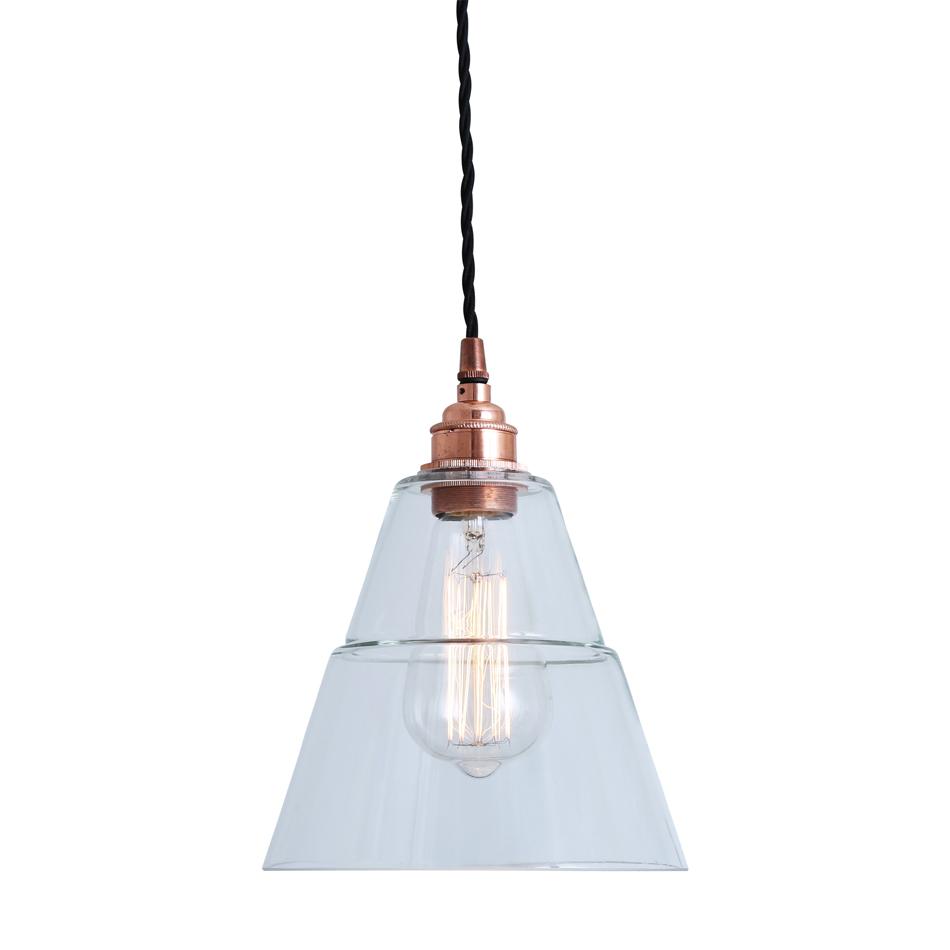 Lyx Clear Glass Pendant Light - Mullan Lighting