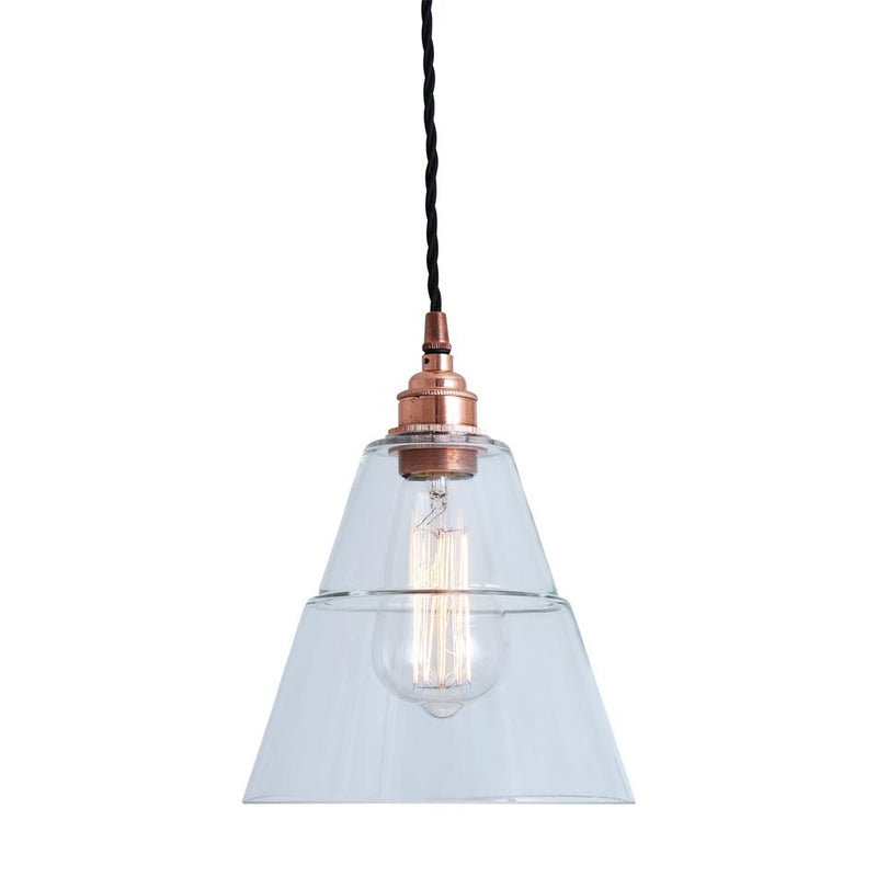 Lyx Clear Glass Pendant Light - Mullan Lighting