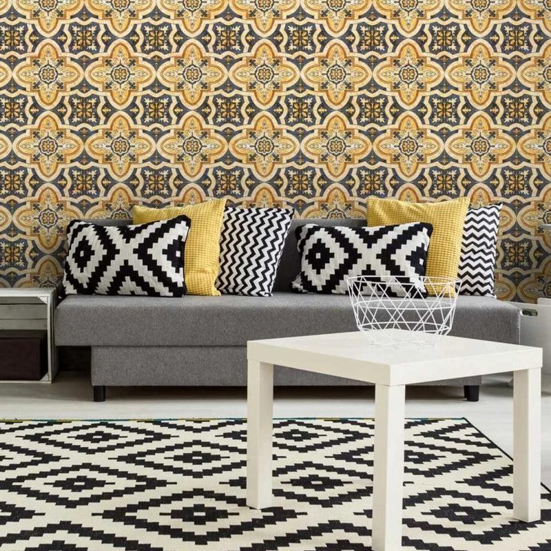 Maghreb Tile Wallpaper - Set of 3 Rolls - INDTHEGAP