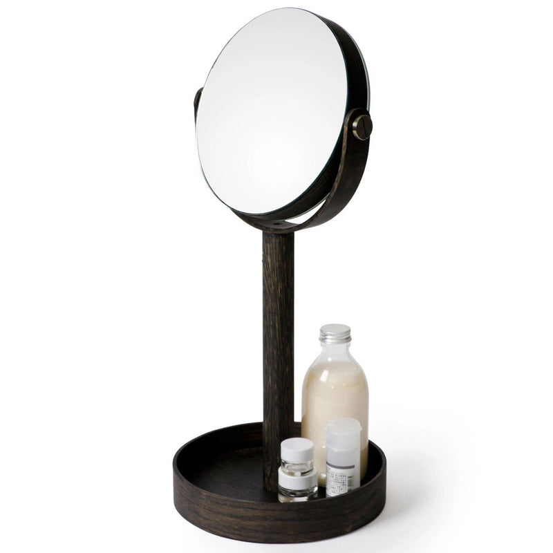 Magnify Mirror Close-Up - Dark Oak