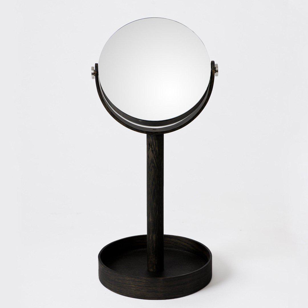 Magnify Mirror Close Up Dark Oak
