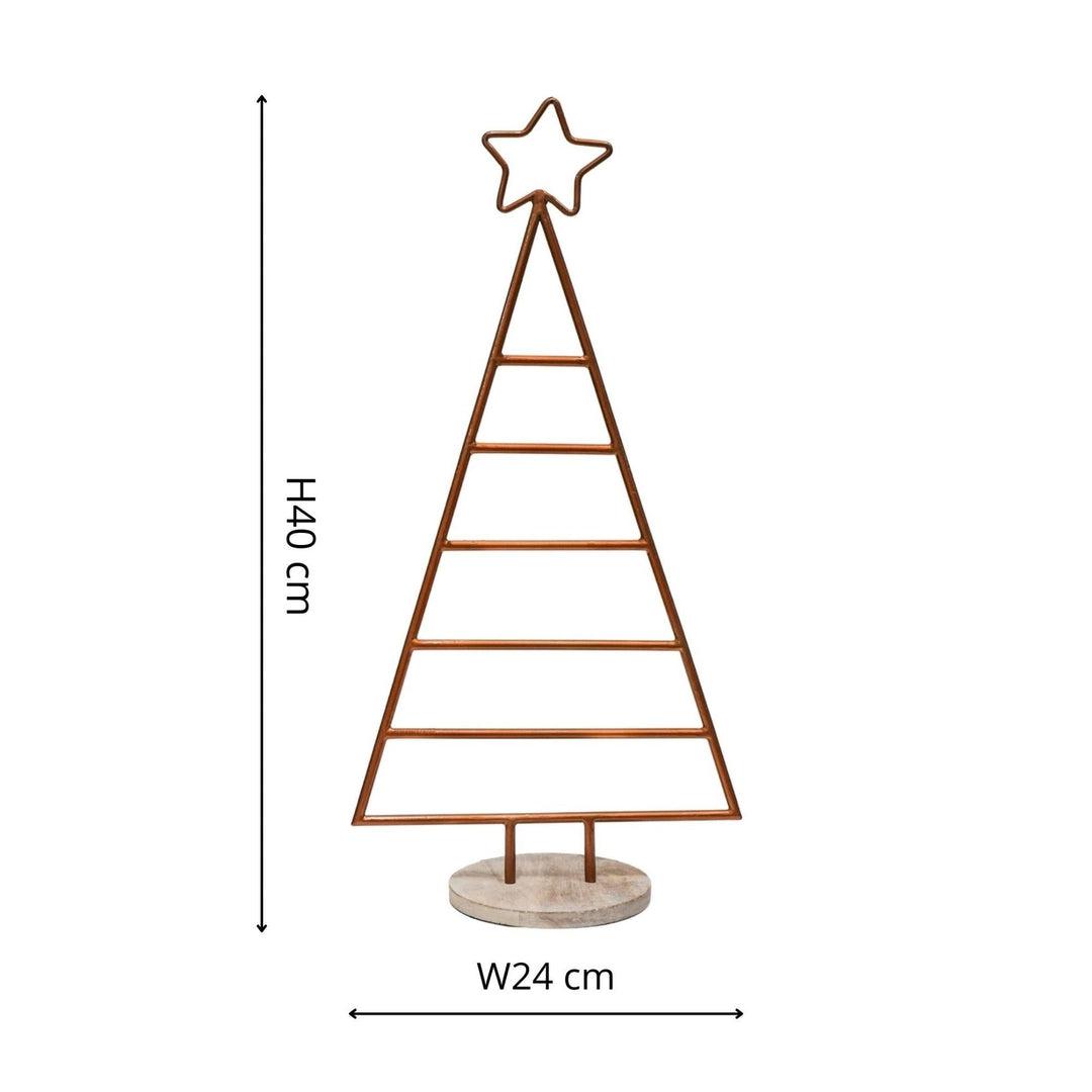 Metal Christmas Tree - Copper