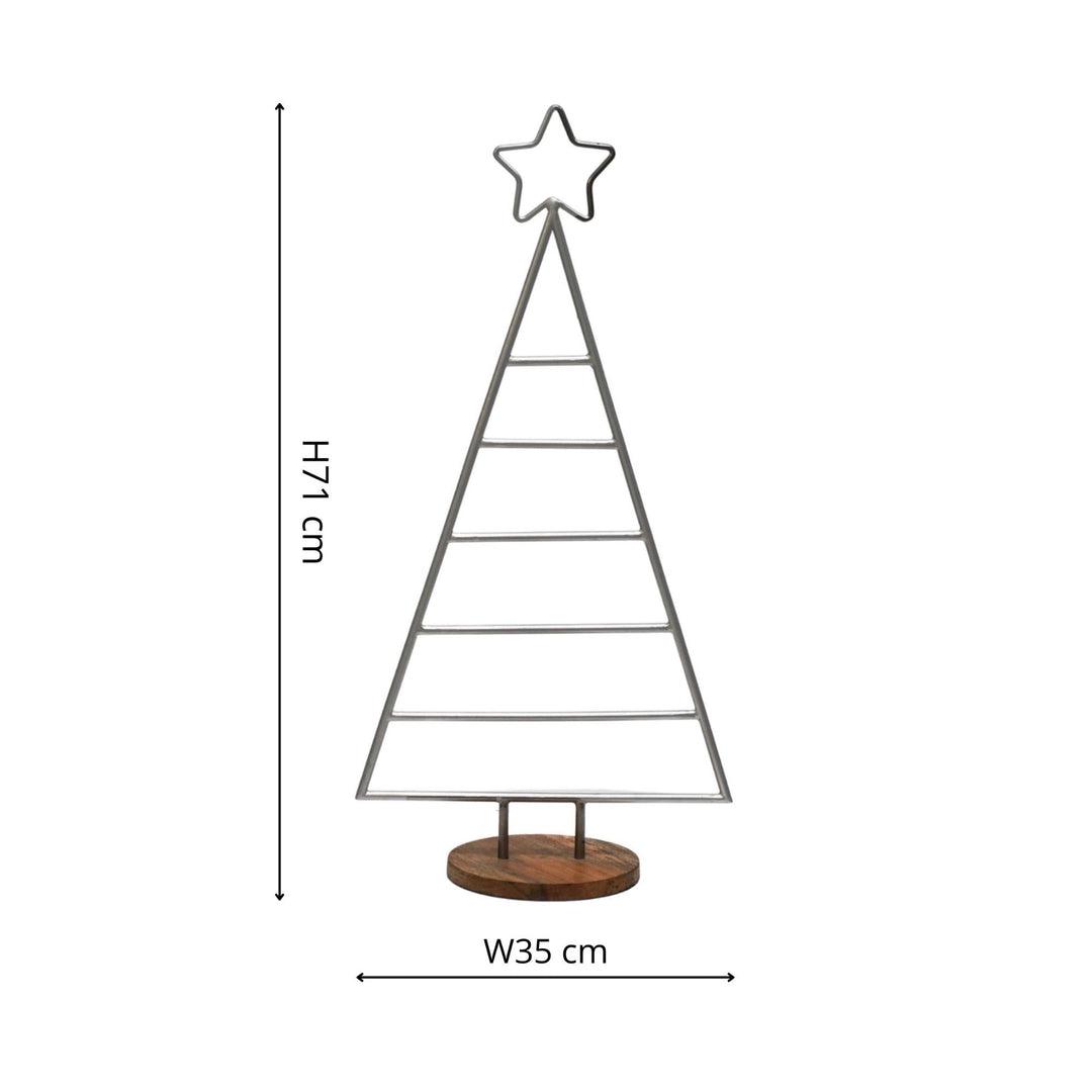 Metal Christmas Tree - Pewter