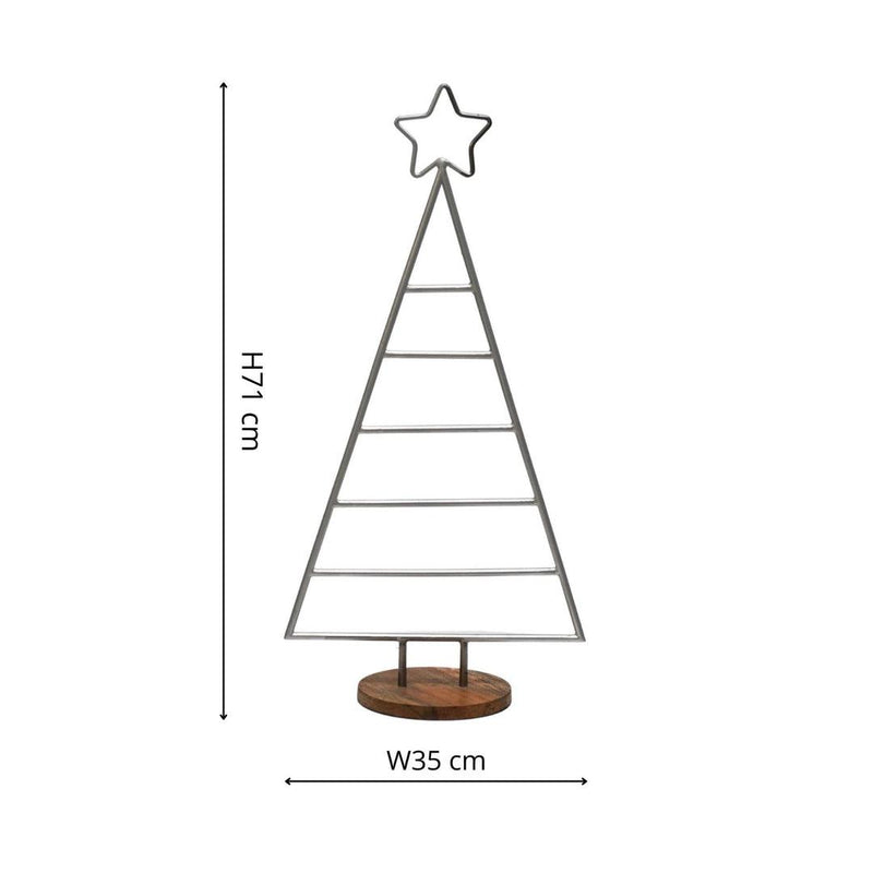 Metal Christmas Tree - Pewter