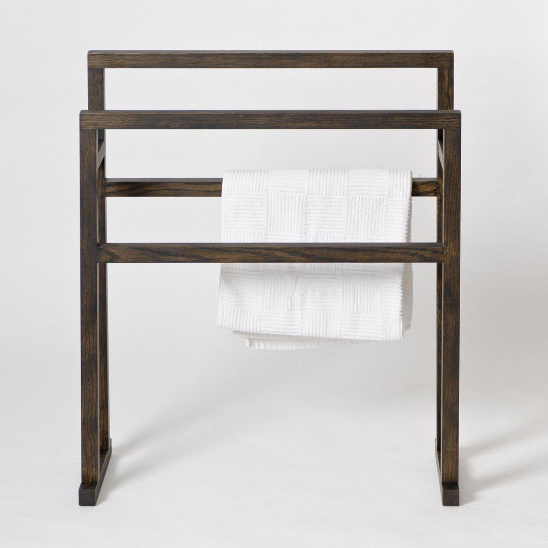 Mezza Grande Towel Rail Dark Oak