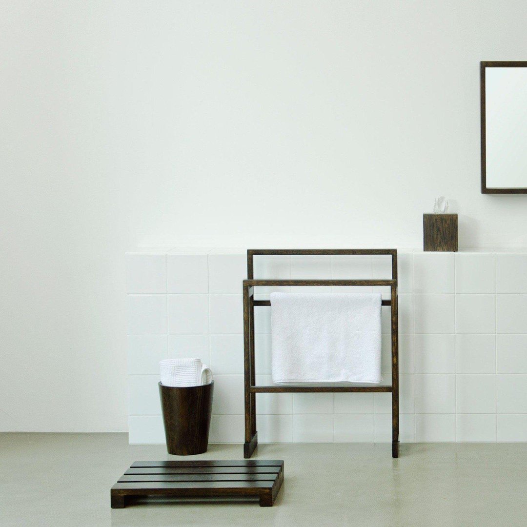 Mezza Round Bin - Dark Oak