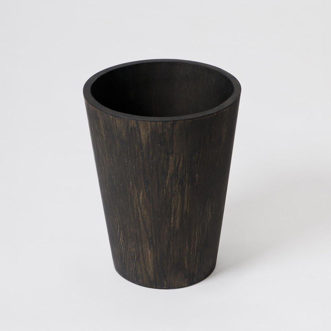 Mezza Round Bin - Dark Oak