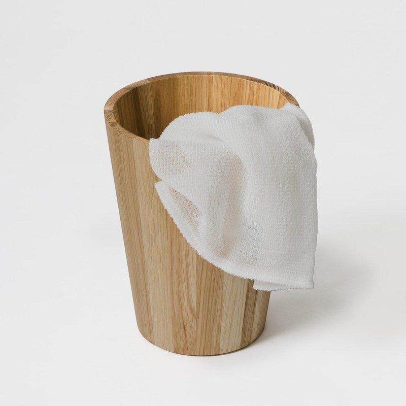 Mezza Round Bin - Natural Oak