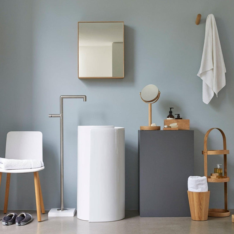 Mezza Round Bin - Natural Oak