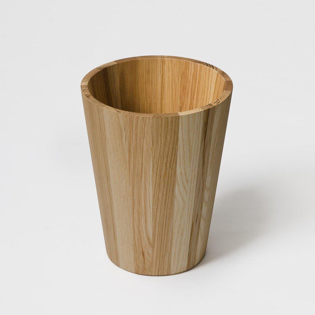 Mezza Round Bin Oak