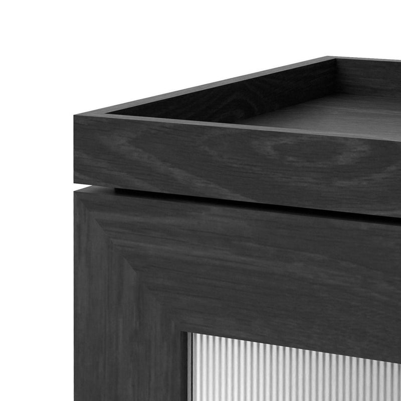 Mezza Tallboy Bathroom Cabinet - Dark Oak