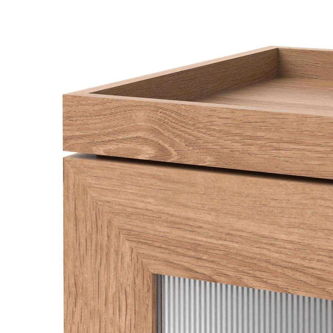 Mezza Tallboy Bathroom Cabinet - Natural Oak