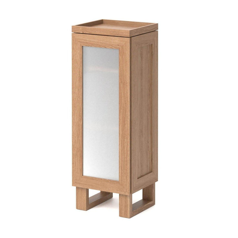 Mezza Tallboy Bathroom Cabinet - Natural Oak