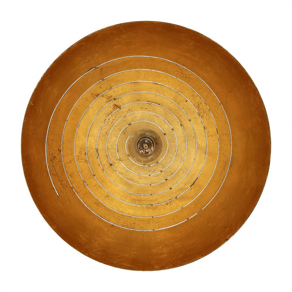 Midas Black Dome Gold Leaf Pendant Light Mullan Lighting Lime Lace