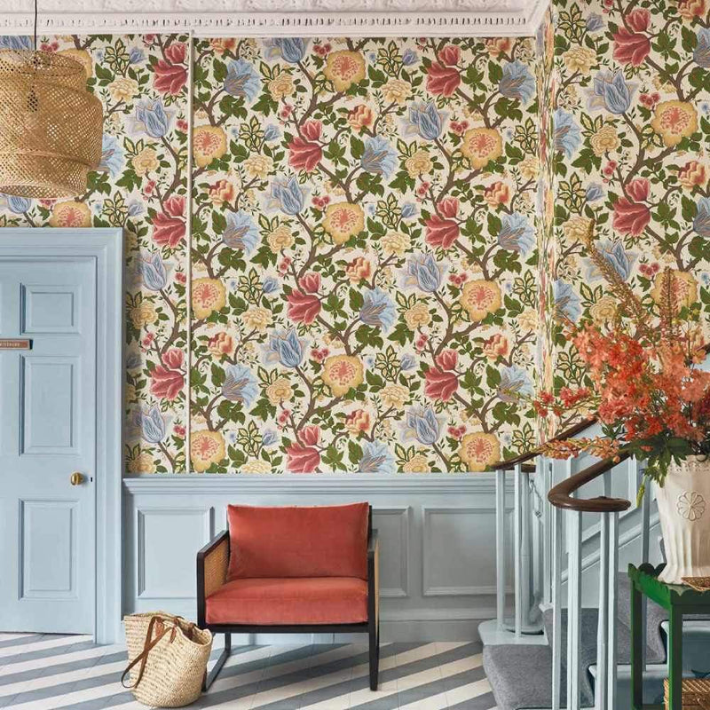 Midsummer Bloom Wallpaper - Pearwood Collection - Cole & Son