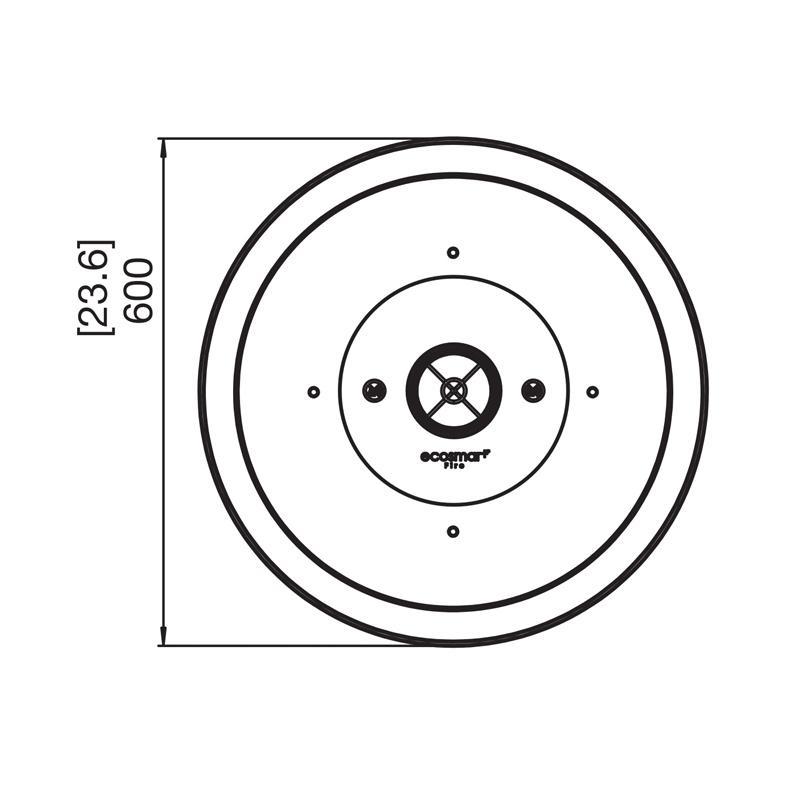 Mix 600 Bioethanol Fire Pit - Bone - EcoSmart Fire