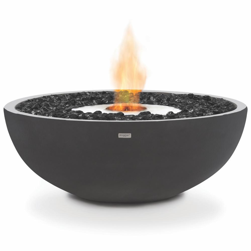 Mix 850 Bioethanol Fire Pit - Graphite - EcoSmart Fire