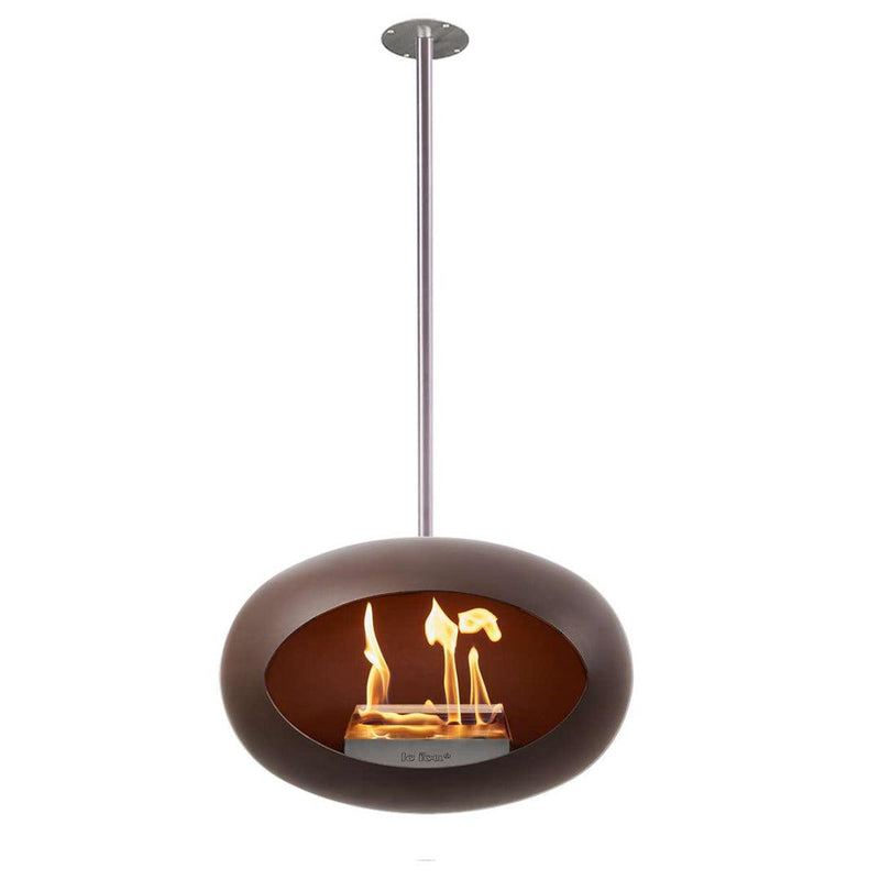 Mocca Sky Bioethanol Fire - Steel Pole - Le Feu