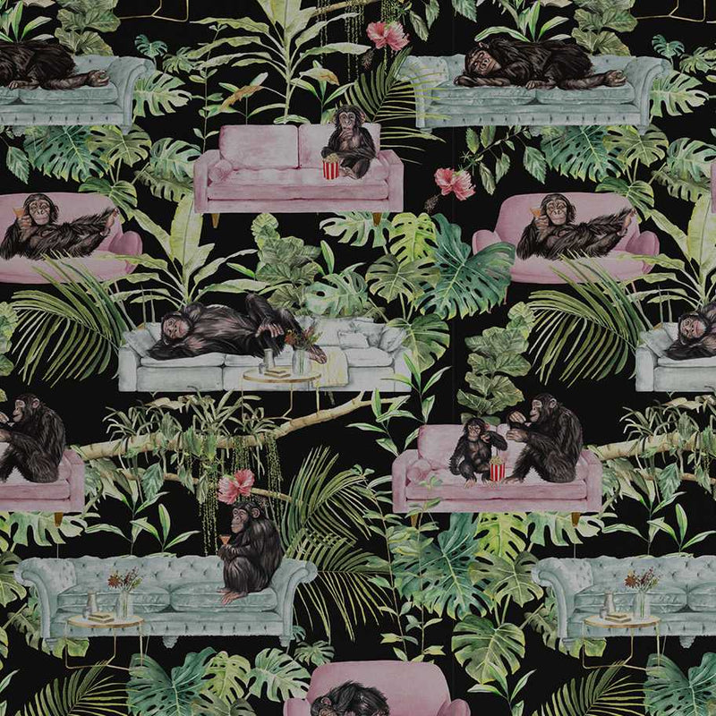 Monkey Business Wallpaper - Black - Graduate Collection